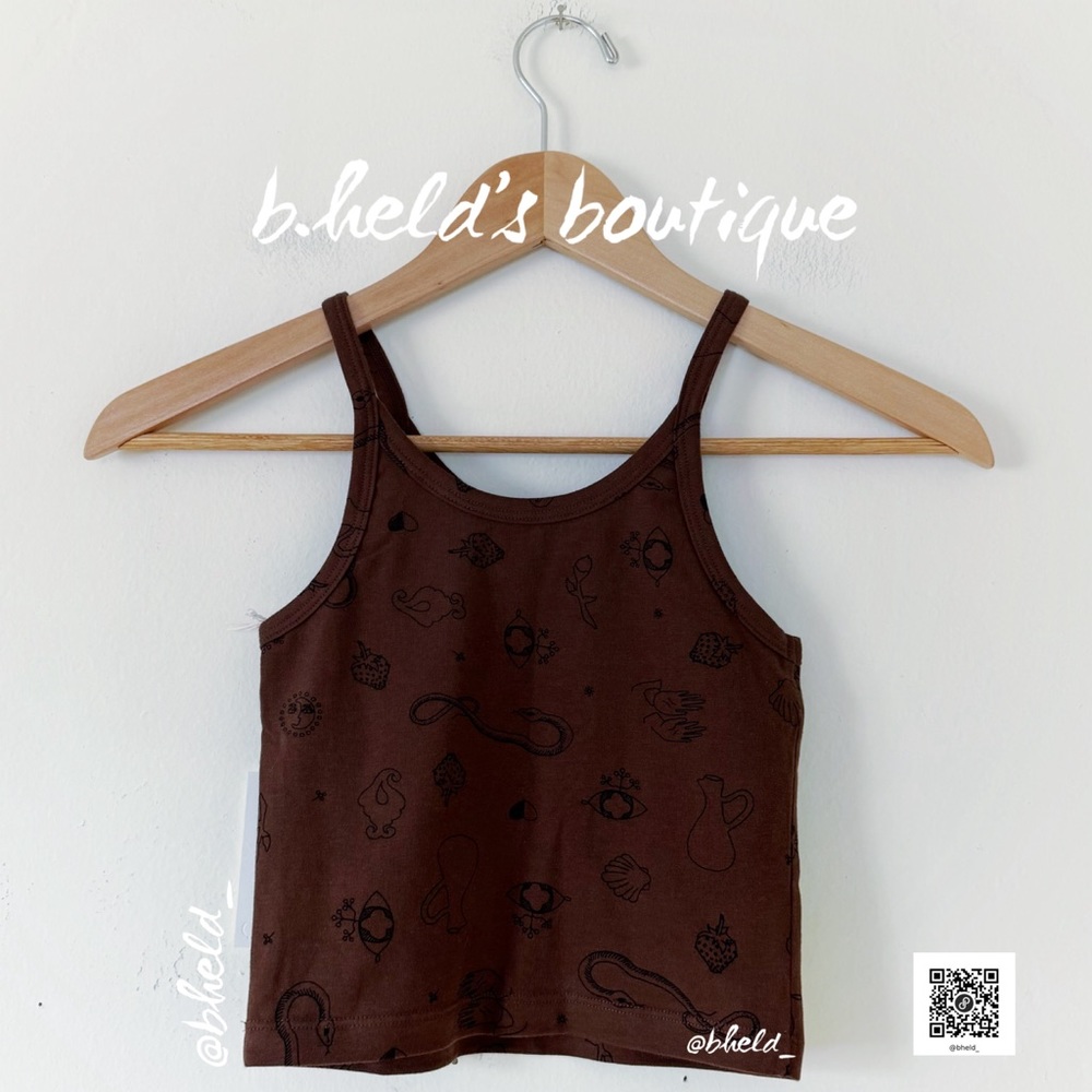 🤎🐍🐚 ARQ Charms Brown Crop Tank & HR Undies Bundle Size XXS Brand New NWT - Picture 9 of 16